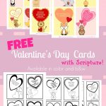 Free Valentine's Day Cards With Scripture For Children   Free Printable Valentine Cards For Preschoolers