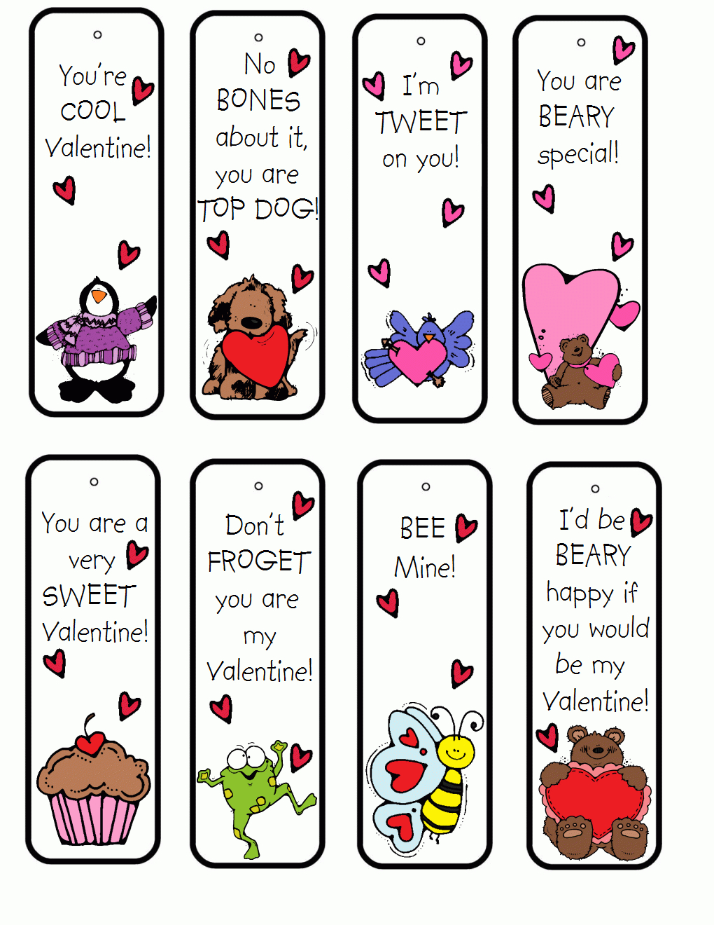Free Valentines Printables Owl Bookmark - 1.17.kaartenstemp.nl • - Free Printable Owl Bookmarks