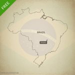 Free Vector Map Of Brazil Outline | One Stop Map   Free Printable Map Of Brazil