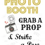 Free Wedding Photo Booth Sign • Scrappy Geek   Free Printable Photo Booth Sign
