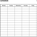 Free Weekly Schedule Templates For Pdf   18 Templates   Free Printable Weekly Schedule