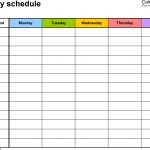 Free Weekly Schedule Templates For Word   18 Templates   Free Printable Academic Planner