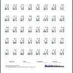 Free Worksheets Library Download And Print On Multiplication Drill   Multiplying Decimals Free Printable Worksheets