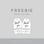Freebie: Editable Thank You Tags | Gift Tags | Pinterest | Free   Free Printable Thank You Tags Template