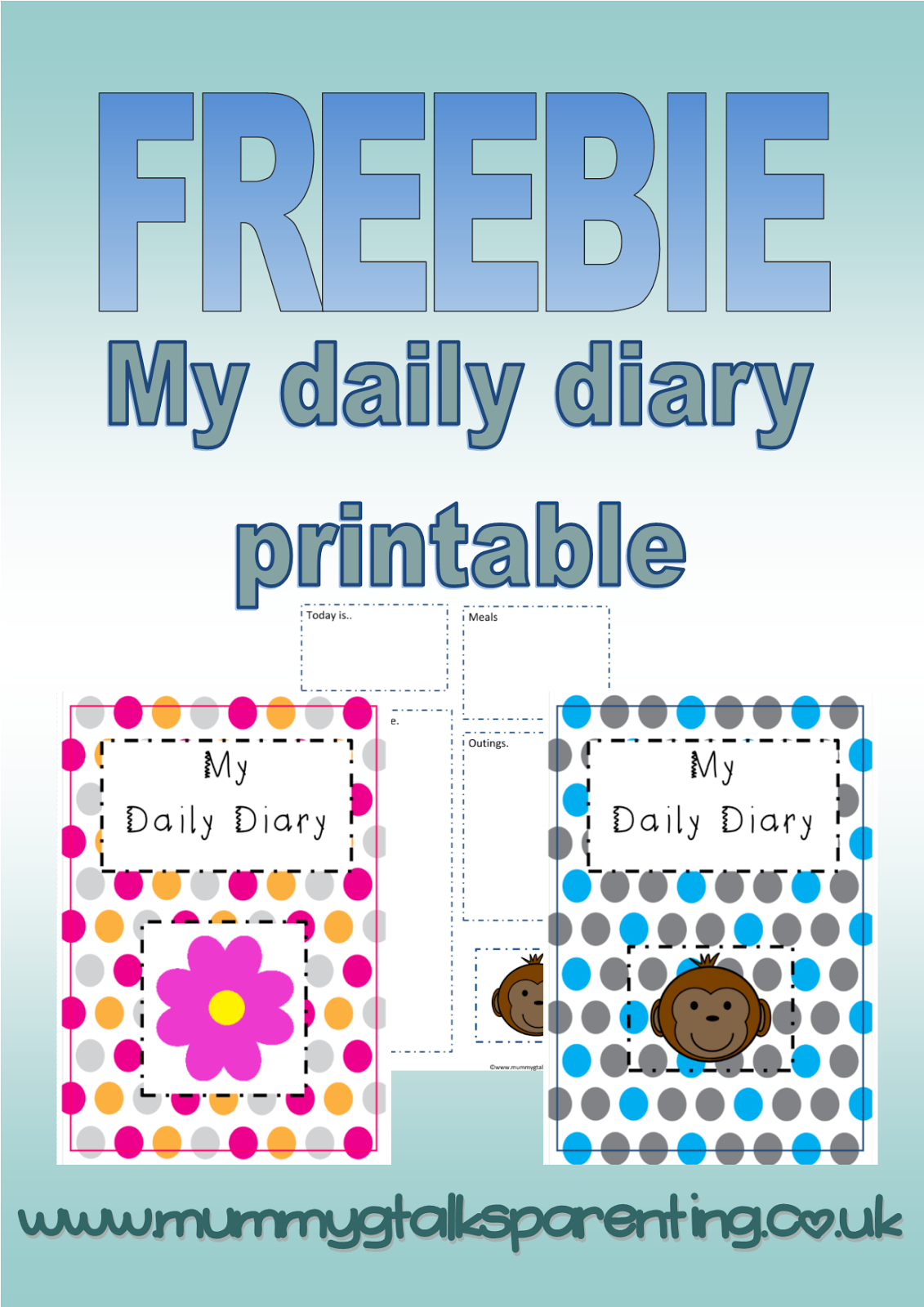 Freebie 'my Daily Diary' Printable For Childminders And Nurseries - Free Printable Childminding Resources