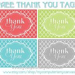 Freebie} Printable Thank You Tags | Printables | Pinterest | Thank   Free Printable Thank You Tags For Birthdays