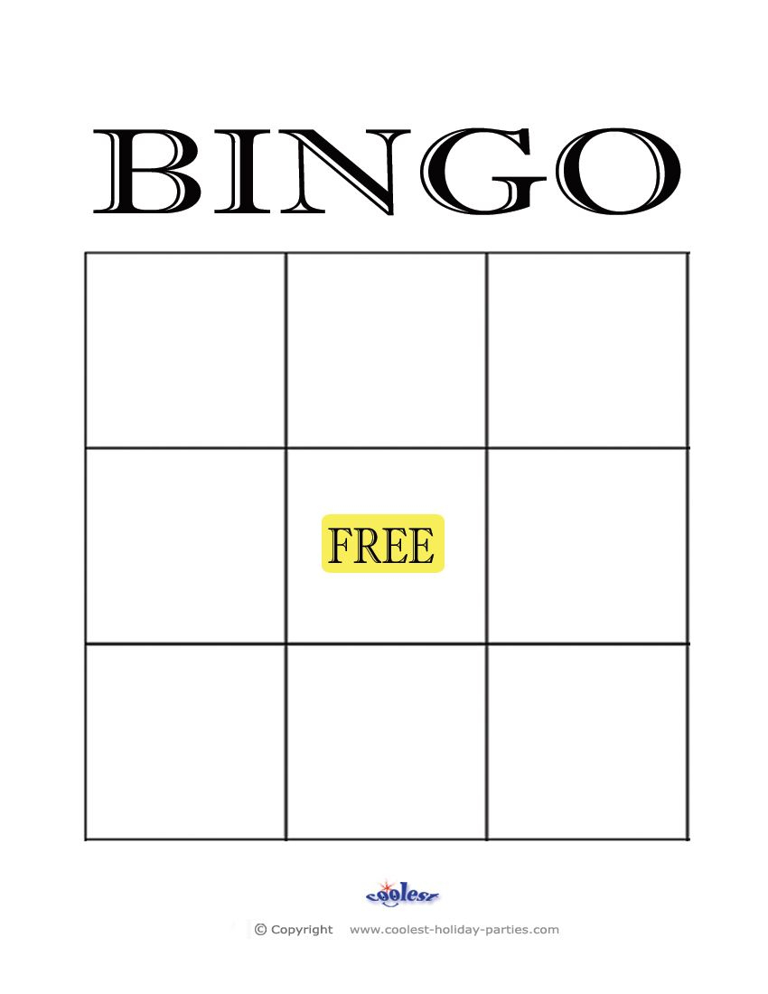 Free+Printable+Blank+Bingo+Cards+Template | Kidsrock - Printable Bingo Template Free