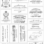 French Ephemera Fabric Labels Or Tags – Mirror Image | Pictures   Free Printable Mirrored Numbers