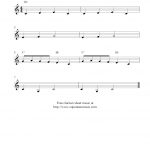 Frère Jacques (Are You Sleeping), Free Easy Clarinet Sheet Music Notes   Free Printable Clarinet Music