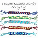 Friendship Bracelet Printable Coloring Page | Preschool Activities   Free Printable Friendship Bracelet Patterns