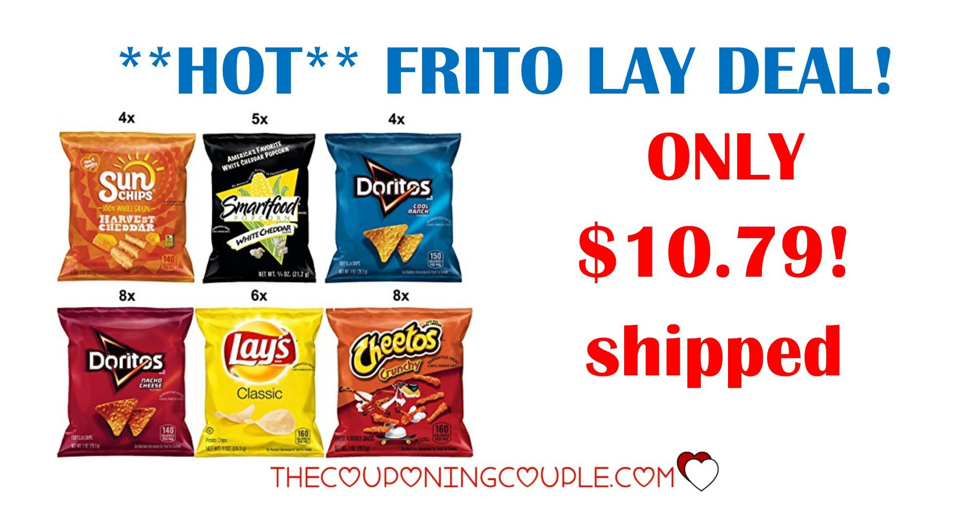 Frito-Lay Variety Pack Singles - Only $0.28 Each Shipped! | Store - Free Printable Frito Lay Coupons