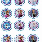 Frozen: Free Printable Toppers. | Oh My Fiesta! In English   Frozen Cupcake Toppers Free Printable