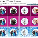 Frozen: Free Printable Toppers. | Oh My Fiesta! In English   Frozen Cupcake Toppers Free Printable