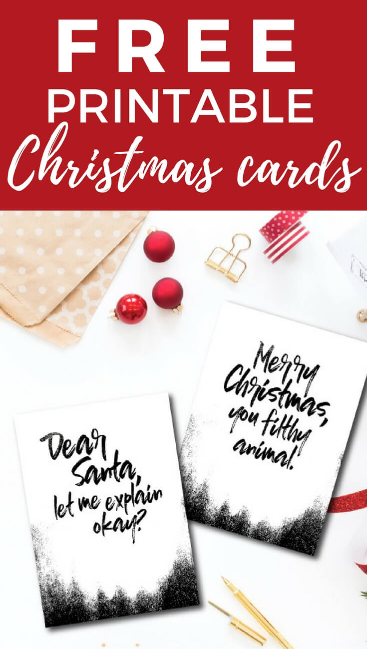 Funny And Free Printable Christmas Cards | Kaleidoscope Living - Free Printable Xmas Cards