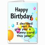 Funny Birthday Card Printables   Saman.cinetonic.co Intended For   Free Online Funny Birthday Cards Printable