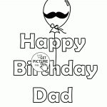 Funny Card Happy Birthday Dad Coloring Page For Kids, Holiday   Free Printable Funny Birthday Cards For Dad