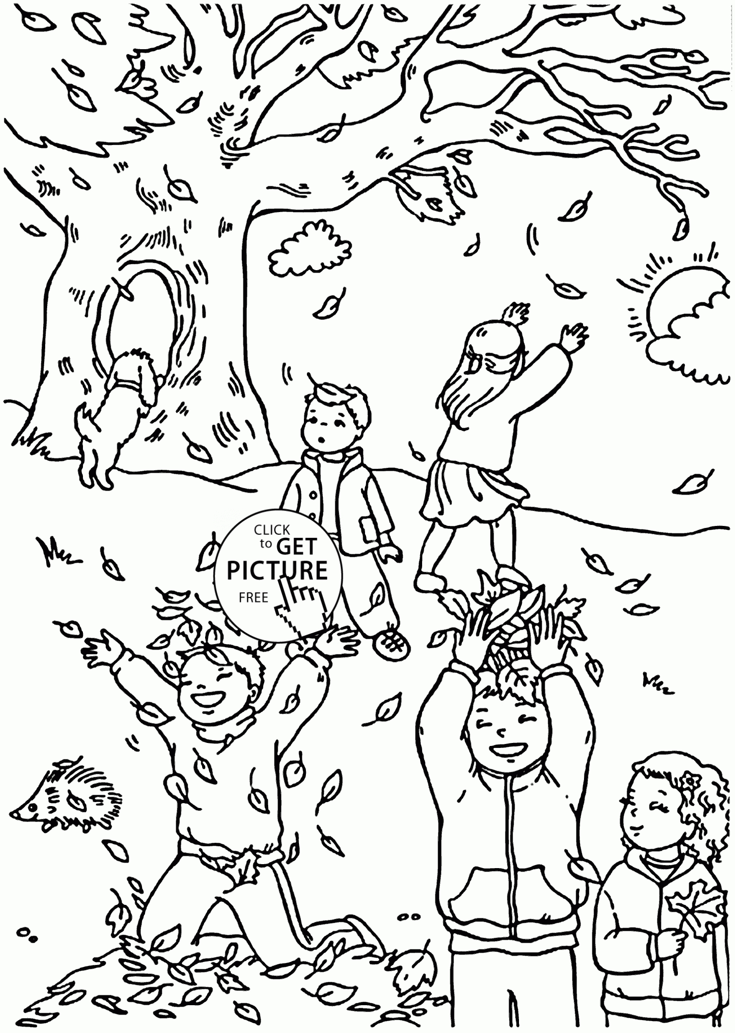 Funny Fall Coloring Pages For Kids, Autumn Leaves Printables Free - Free Printable Fall Coloring Pages