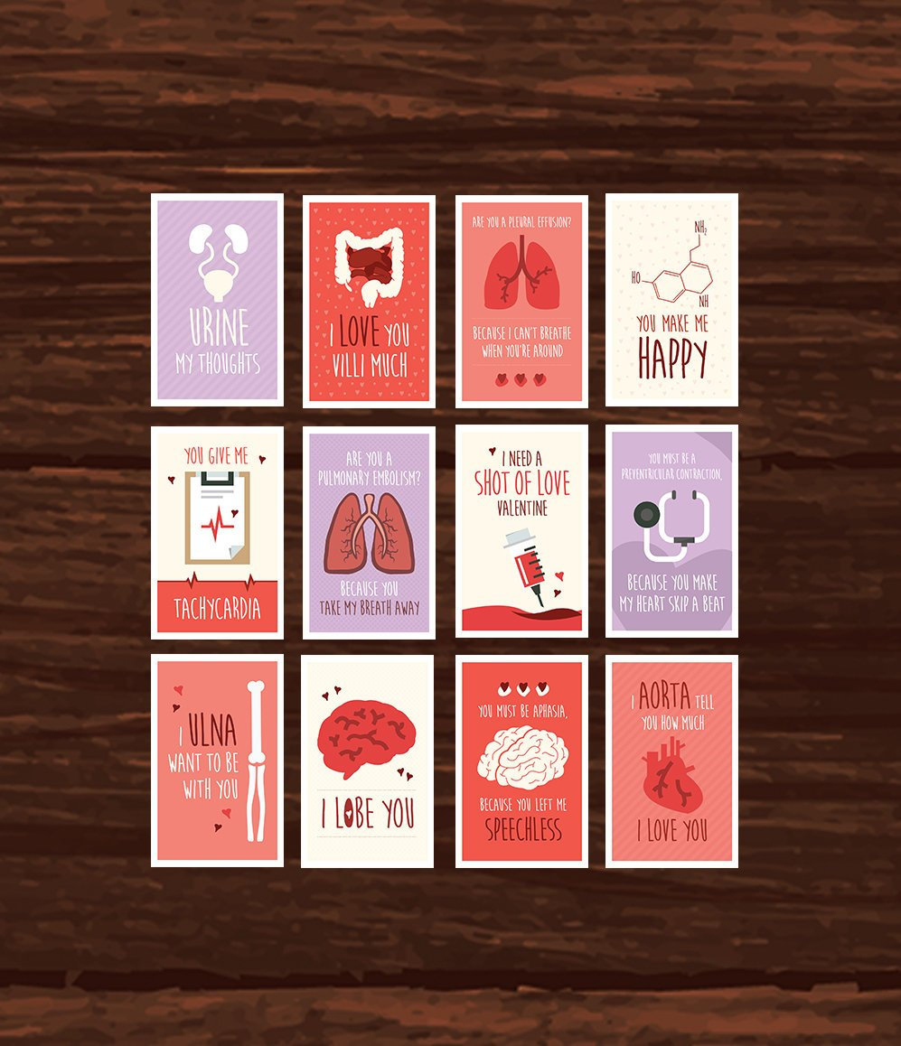 Funny Nurse Valentine&amp;#039;s Day Card Full Set Download | Etsy - Nurses Day Cards Free Printable
