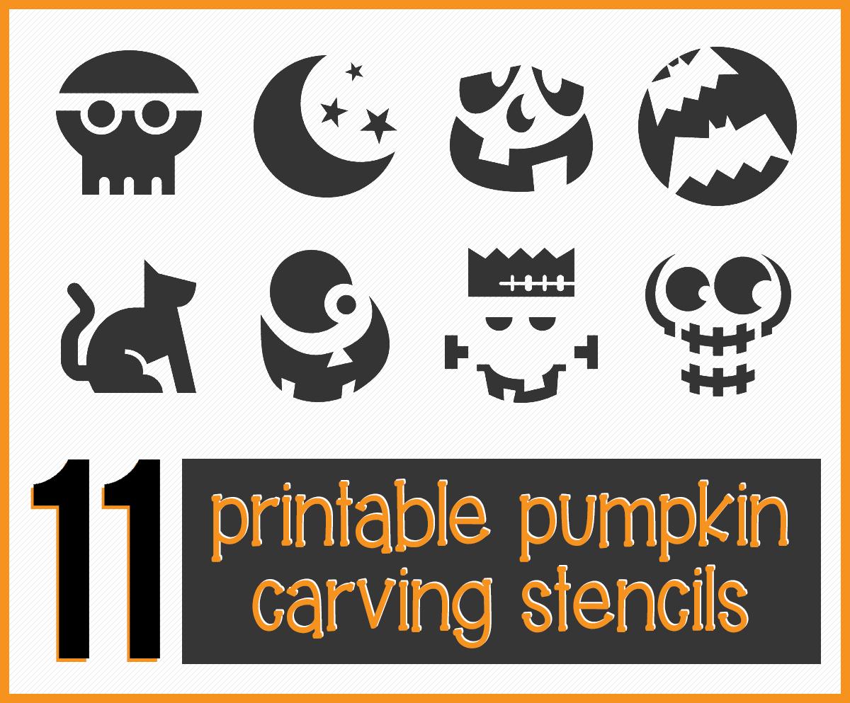 Get 11 Easy, Free Printable Pumpkin-Carving Stencils To Help You - Free Printable Pumpkin Carving Stencils For Kids