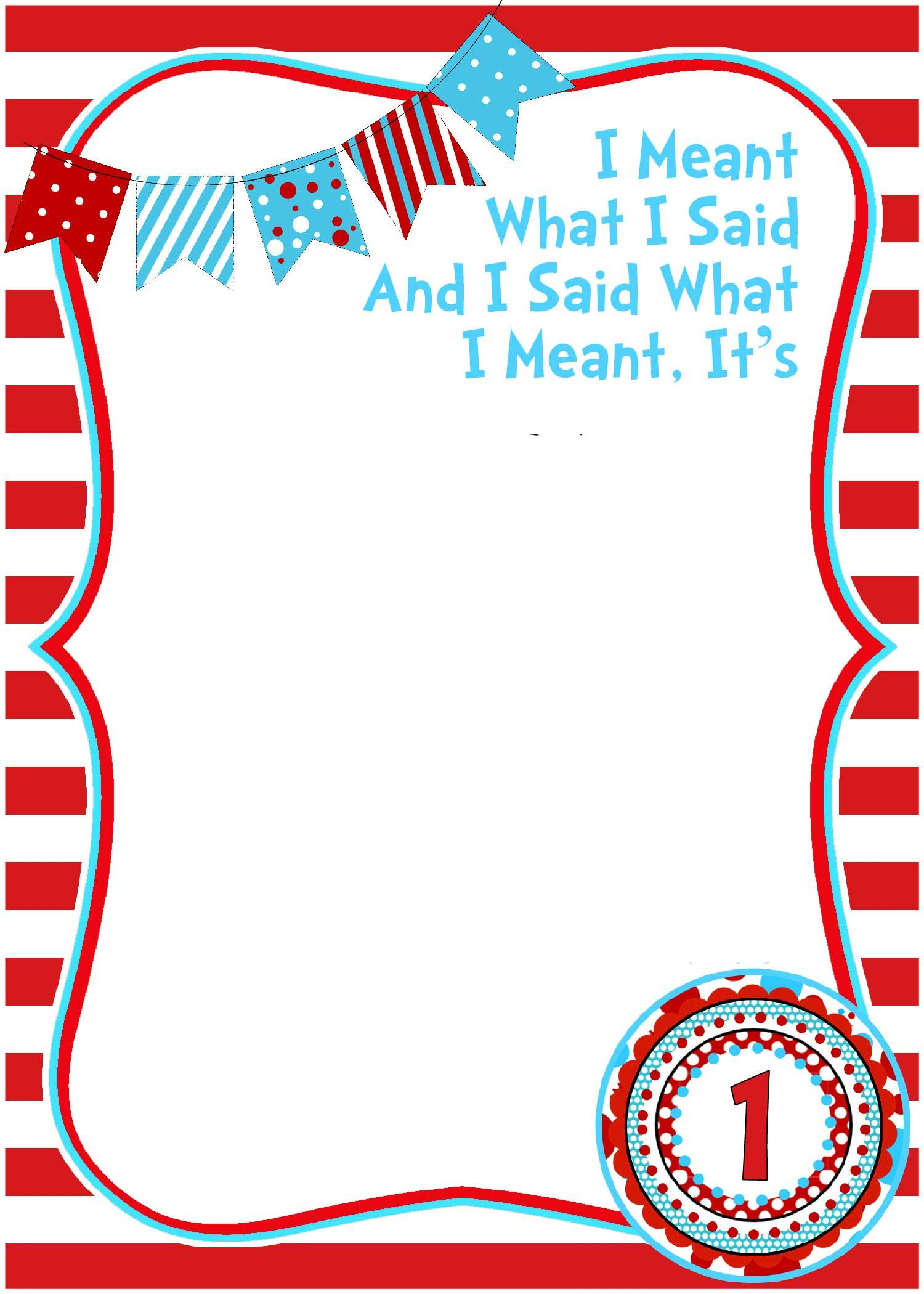 Get Free Printable Dr.seuss - Cat In The Hat Invitation Template - Dr Seuss Free Printable Templates
