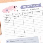 Get Organised With This Free Printable Weekly Planner   Cute   Free Printable Weekly Planner