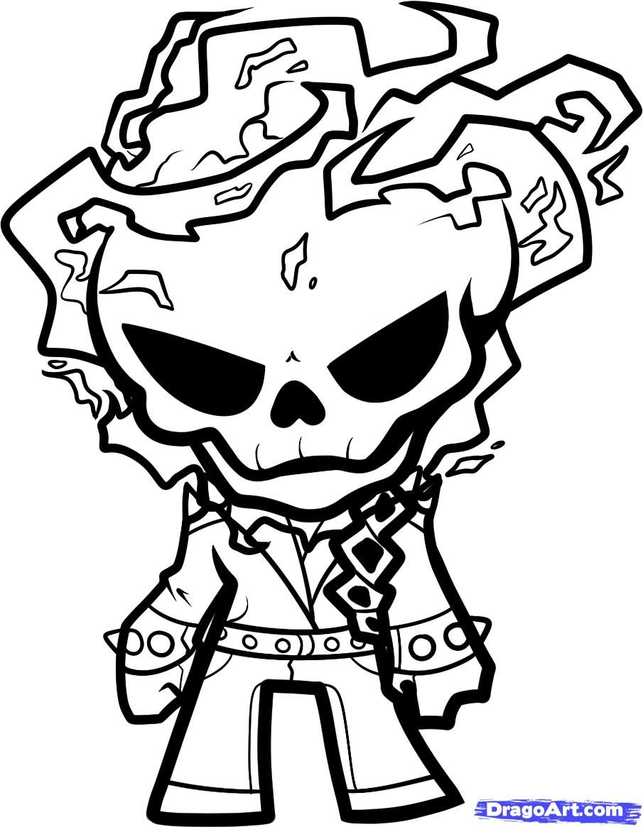 Ghost Rider Coloring Page | Skull&amp;#039;s 1 (All Things Skulls - Free Printable Ghost Rider Coloring Pages