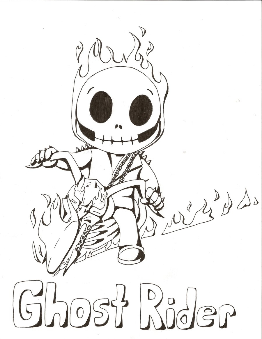 Ghost Rider Coloring Pages - Monesmapyrene - Free Printable Ghost Rider Coloring Pages