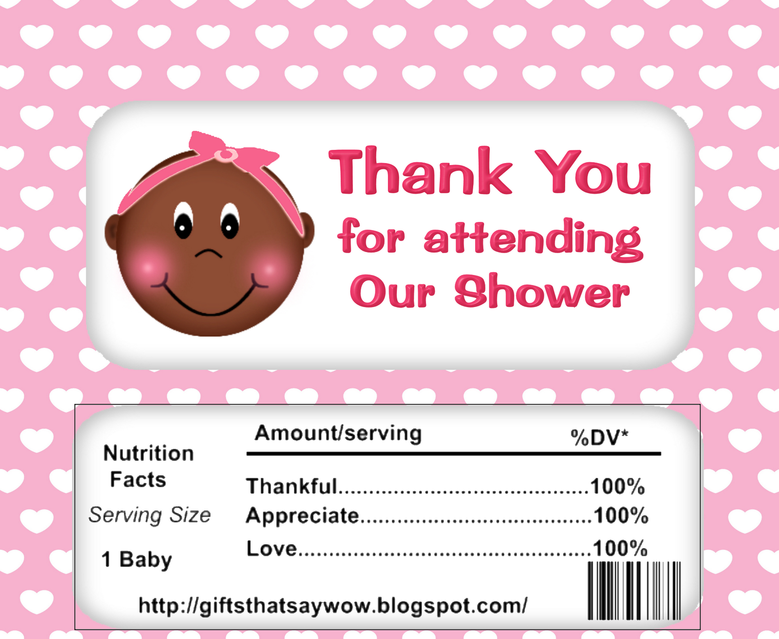 Gifts That Say Wow: Free Printable African American Baby Shower - Candy Bar Baby Shower Game Free Printable