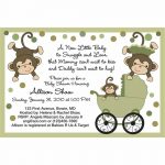 Girl Monkey Baby Shower Invitations Templates • Baby Showers Design   Free Printable Monkey Girl Baby Shower Invitations