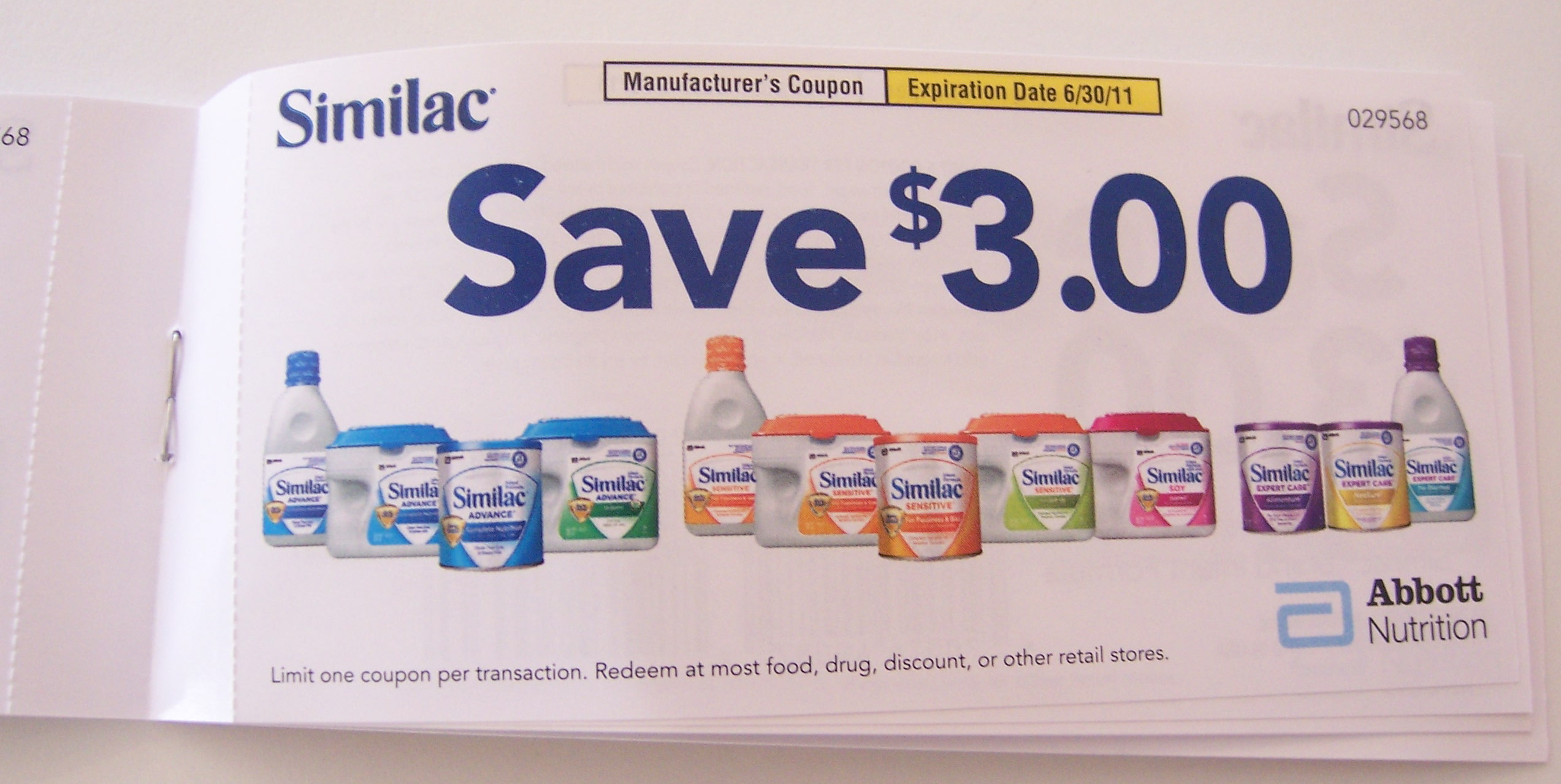Giveaway: $30 Similac Coupon Book | Living Rich With Coupons®Living - Free Printable Similac Sensitive Coupons