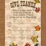 Givethanks Printablethxgiveinvitebybnute Cute Free Printable   Free Printable Thanksgiving Invitation Templates