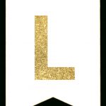 Gold Free Printable Banner Letters | First Birthday | Pinterest   Free Printable Banner Letters