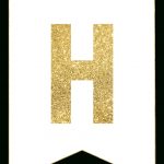 Gold Free Printable Banner Letters | Printables | Pinterest   Free Happy Birthday Printable Letters