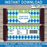 Golf Hershey Candy Bar Wrappers | Personalized Candy Bars   Free Printable Birthday Candy Bar Wrappers