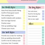 Grab This Free Printable Last Minute Wedding Checklist | Dream   Free Printable Wedding Planner Pdf