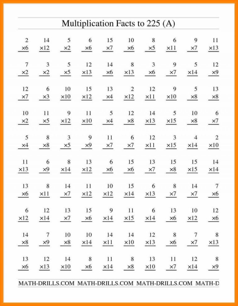 grade worksheets divisionlems timed test multiplication and pdf word