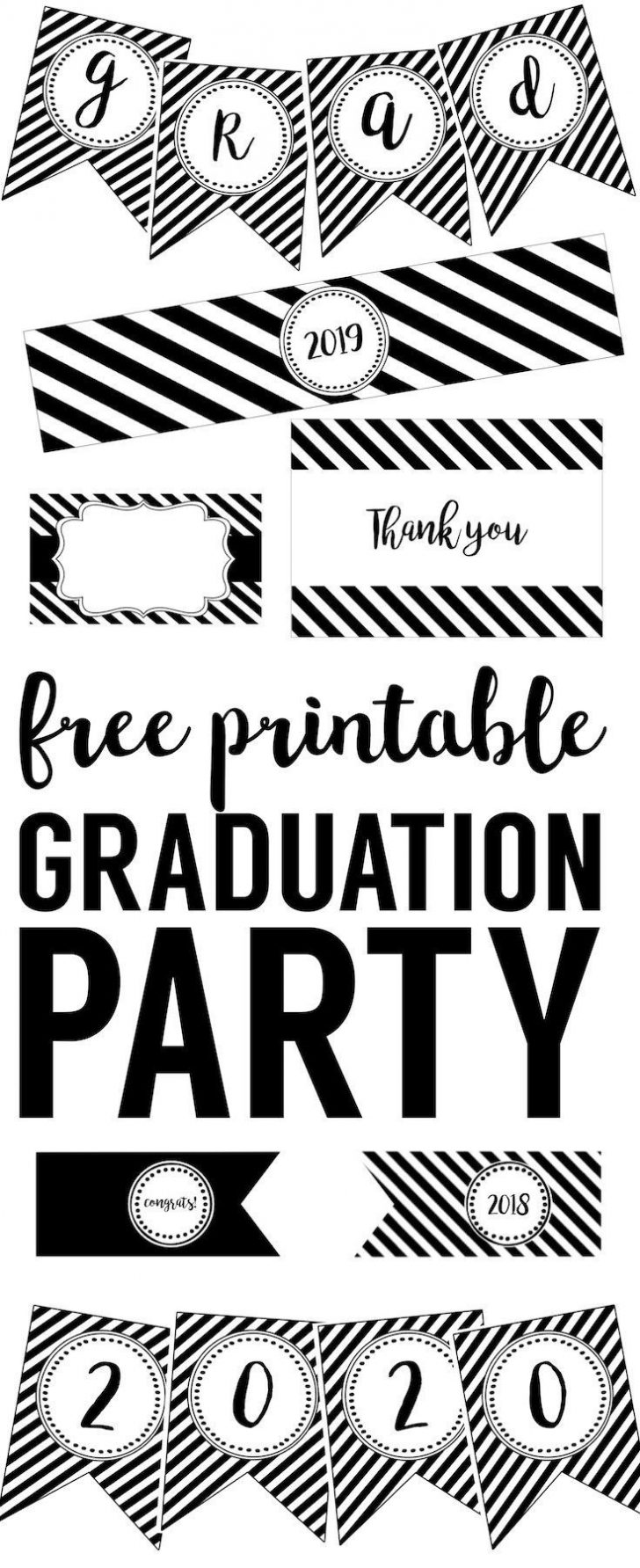 Graduation Party Free Printables | Graduation - Party, Decor And - Free ...