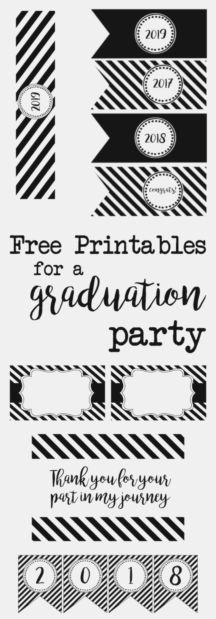 Graduation Party Free Printables – Paper Trail Design – Free - Free Printable Water Bottle Labels Graduation
