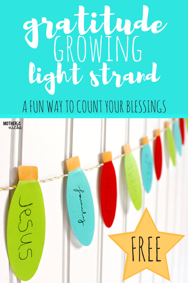 Gratitude Lights For Christmas: Decorations With Meaning That Grow - Free Printable Christmas Decorations