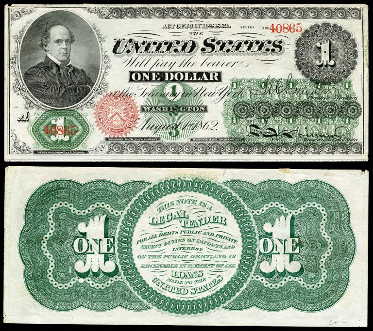 Greenback (1860S Money) - Wikipedia - Free Printable Us Currency | Free ...