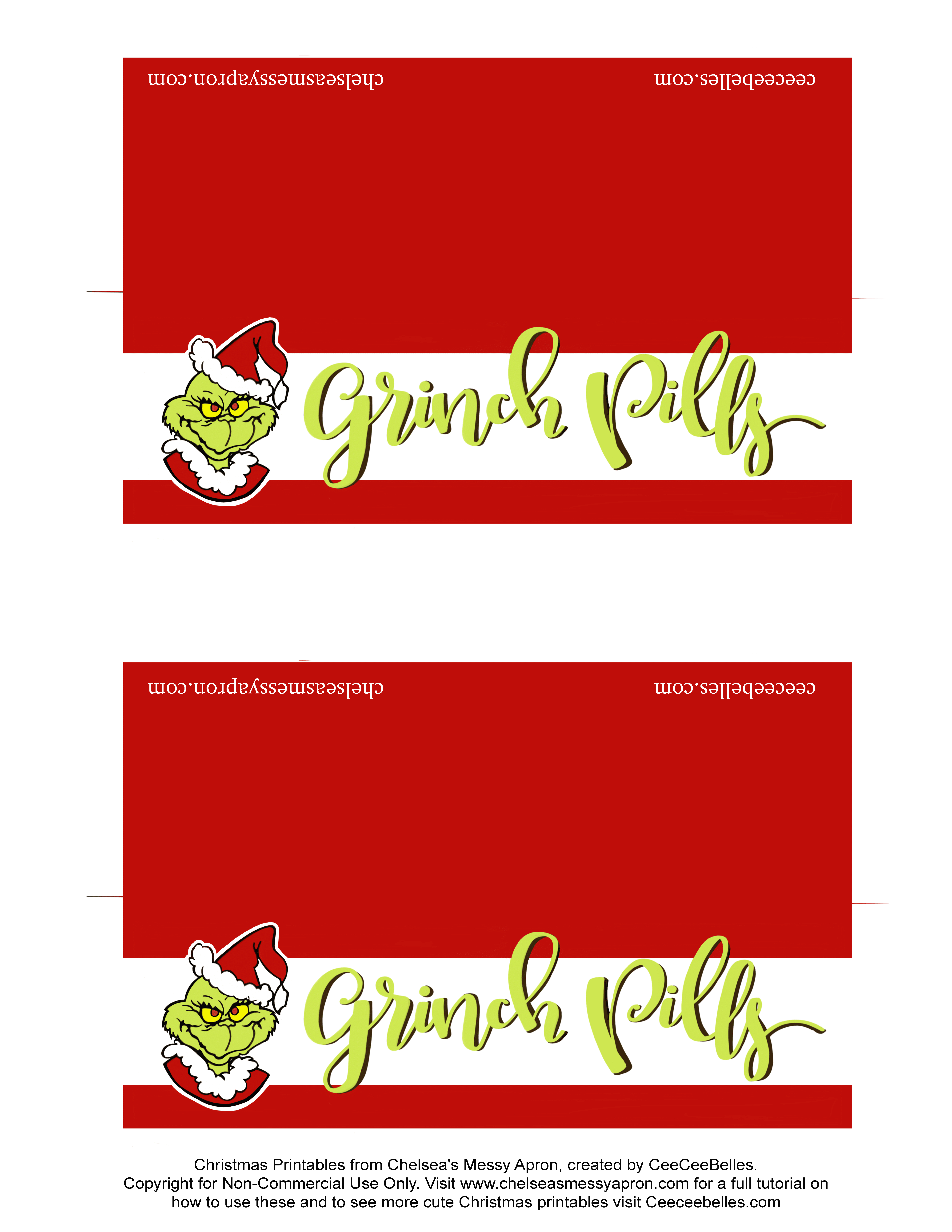 Grinch Pills | Christmas Gifts And Free Printables | 6 Of The - Grinch Pills Free Printable