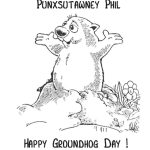Groundhog Day Coloring Pages Free Printable   Coloring Home   Free Printable Groundhog Day Booklet