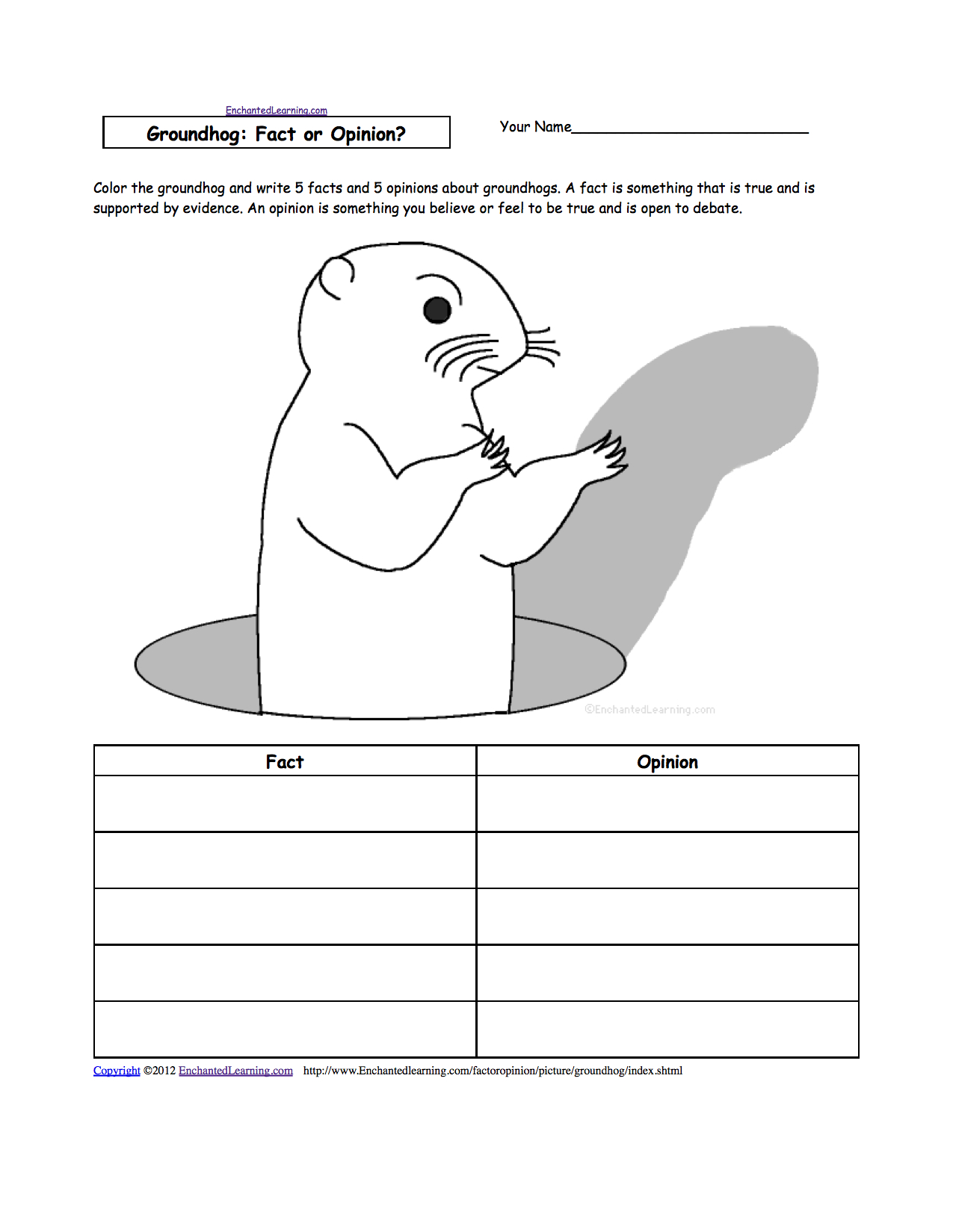 Groundhog Day Crafts, Worksheets And Printable Books - Free Printable Groundhog Day Reading Comprehension Worksheets