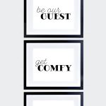 Guest Room Printable Signs: Be Our Guest, Get Comfy, And Stay Awhile   Free Printable Bedroom Door Signs