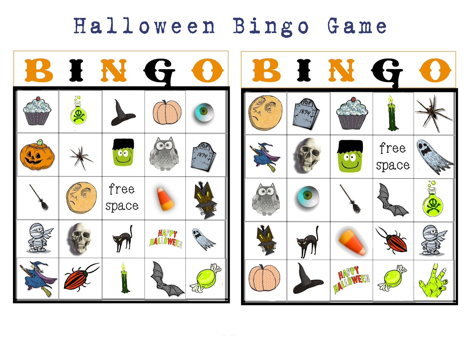Halloween Bingo Printable Free Printable Halloween Bingo 151249 - Free Printable Halloween Bingo