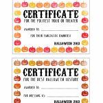 Halloween Certificates ! Give Them Out To Trick O' Treaters As Well   Free Printable Halloween Award Certificates