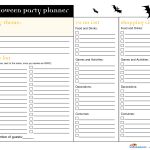 Halloween Party Guest List Templates | Halloween Arts   Free Printable Birthday Guest List