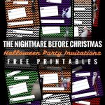 Halloween Party Invitations   The Nightmare Before Christmas   Free Printable Nightmare Before Christmas Birthday Invitations