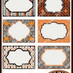 Halloween Printable Labels & Tags, For Gift Tags, Place Cards   Free Printable Halloween Place Cards