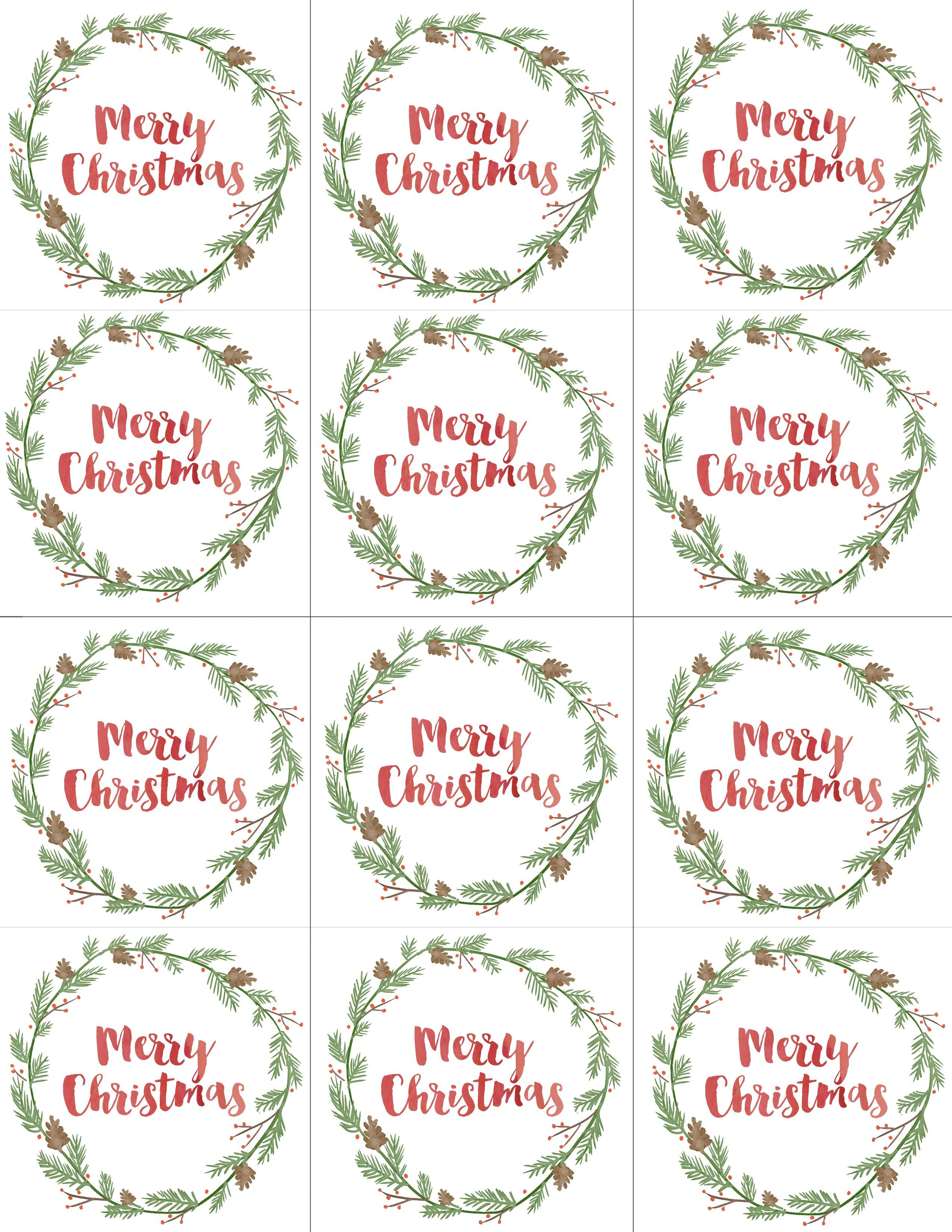 Hand Painted Gift Tags Free Printable | Christmas | Christmas Gift - Diy Christmas Gift Tags Free Printable